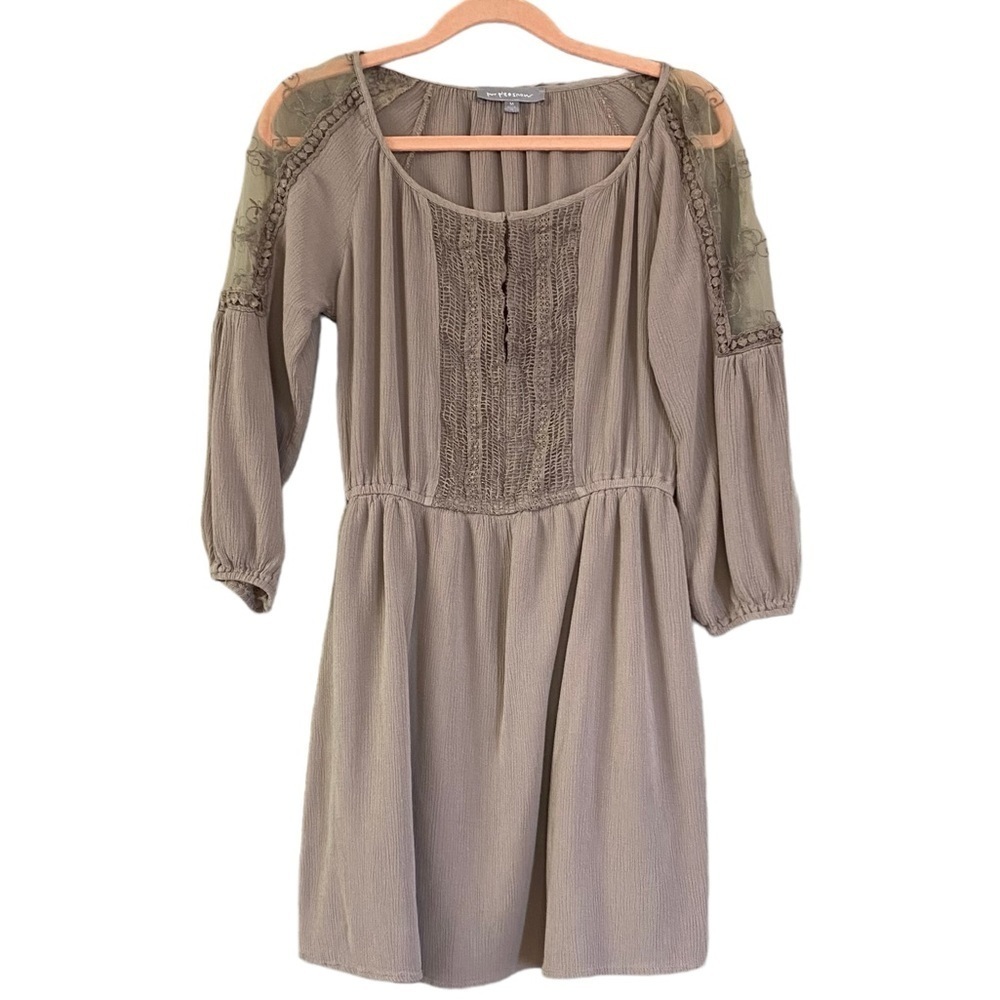 Whimsical Boho Women’s Dress Purple Snow M Purple and Lace Detail